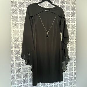Helloween Costome Night  Black Dress With Cap.